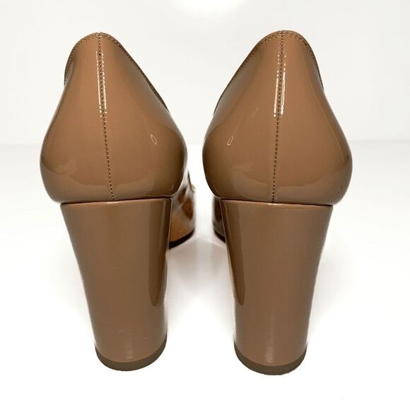 Christian Louboutin Lady Gena Nude Patent Leather Pump Heels EU 38.5 US 8.5 - Picture 8 of 10